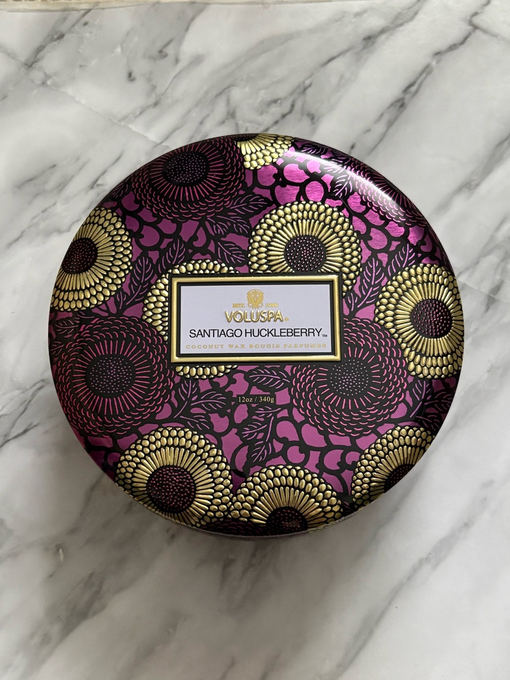 Voluspa Santiago Huckleberry 3 Wick Candle